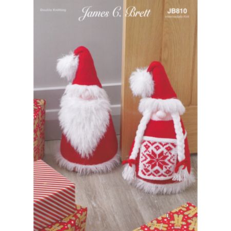 James C Brett | JB810 Christmas Gonk Doorstop Double Knit Pattern
