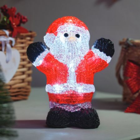 Santa Christmas Light Decoration - 16 x 13cm