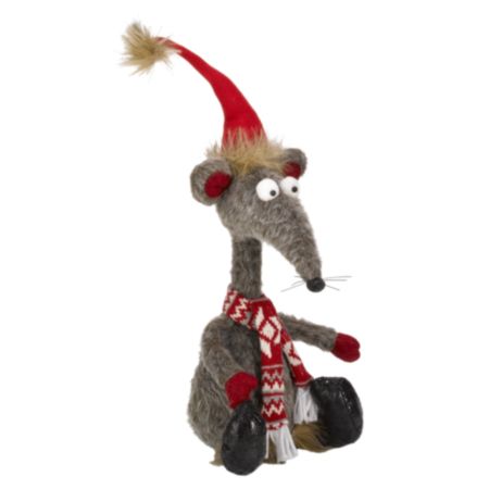 Sitting Renton Rat Christmas Plush (48cm)