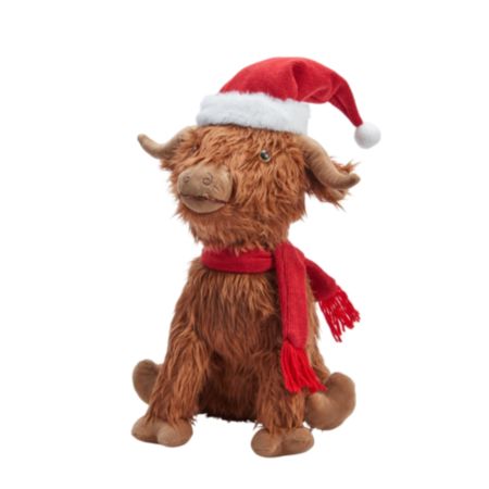 Hairy Hector Highland Cow Christmas Plush - 33cm