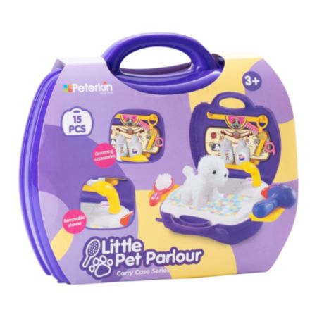 Peterkin® Little Pet Parlour Carry Case Set (15 Pieces)