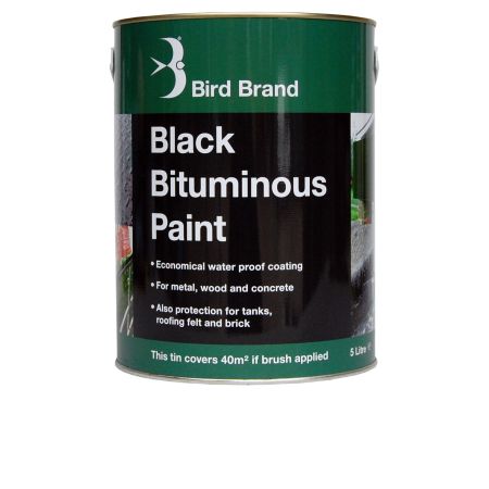 Bird Brand Black Bituminous Paint 5L