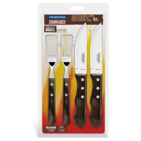 Tramontina 4 Piece Cutlery Set (Brown)