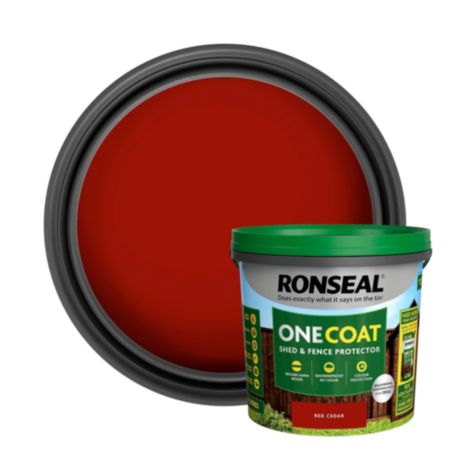 Ronseal 1 Coat Fencelife Paint Red Cedar 5L