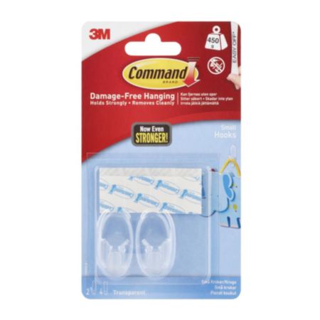Command™ Small Clear Hooks - 17092CLR 