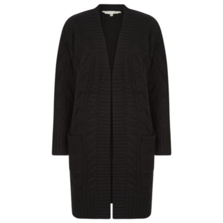 Amara Reya Lissie Ladies Long Cardigan - Black/Grey