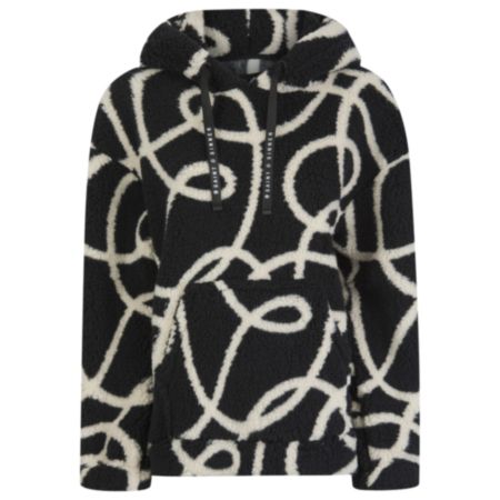 Saint + Sinner Kathy Ladies Printed Fleece - Black/White