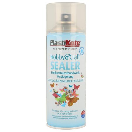Plastikote Hobby Seal Clear Gloss Spray Paint 400ml