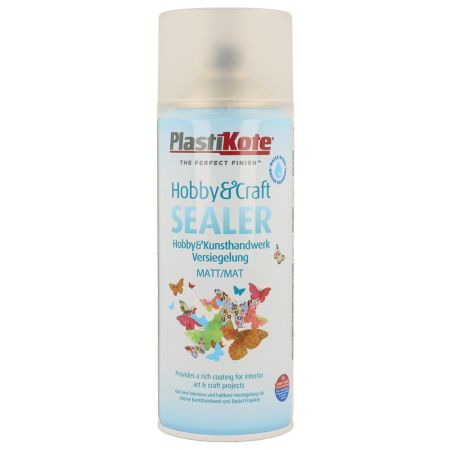 Plastikote Hobby Seal Clear Matt Spray Paint 400ml