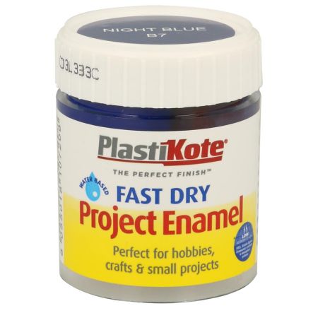 Plastikote Fast Dry Enamel Night Blue Paint 59ml