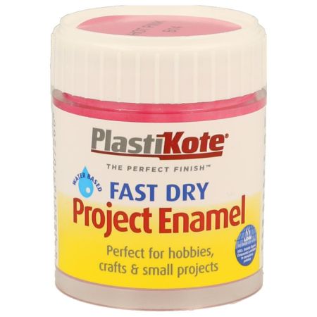 Plastikote Fast Dry Enamel Hot Pink Paint 59ml