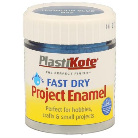 Plastikote Fast Dry Enamel Harbour Blue Paint 59ml