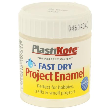 Plastikote Fast Dry Enamel Clear Paint 59ml