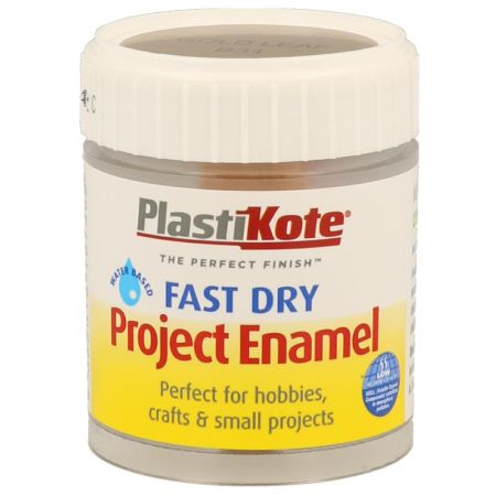 Plastikote Fast Dry Enamel Gold Leaf Paint 59ml