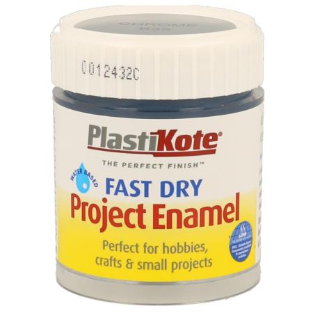 Plastikote Fast Dry Enamel Chrome Paint 59ml