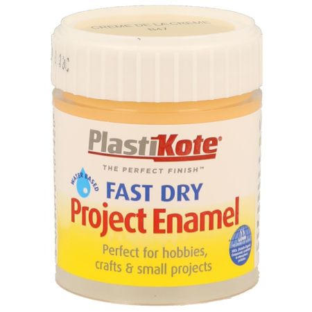 Plastikote Fast Dry Enamel Creme De La Creme Paint 59ml
