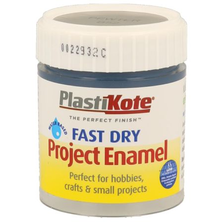 Plastikote Fast Dry Enamel Paint Pewter 59ml