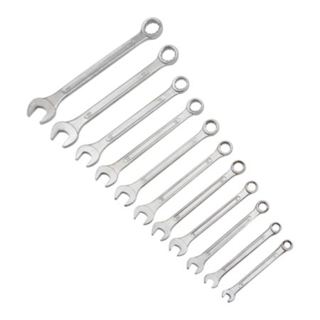 Rolson 11 Piece Combi Spanner Set D/F on Rack