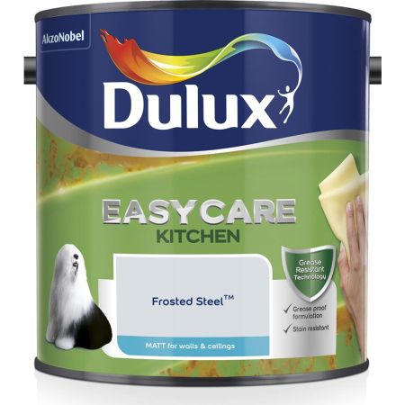 Dulux Easy Care Kitchen Matt Paint Frosted Steel 2.5L