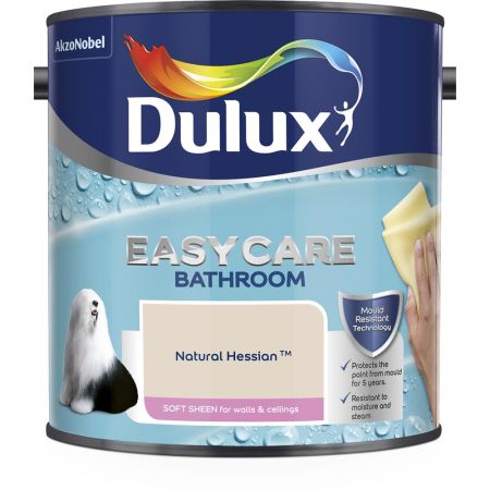 Dulux Easy Care Bathroom Soft Sheen Paint Natural Hessian 2.5L