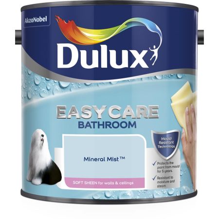 Dulux Easy Care Bathroom Soft Sheen Paint Mineral Mist 2.5L