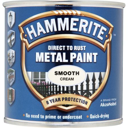Hammerite Metal Paint Smooth Cream 250ml