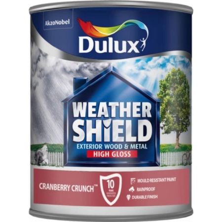 Dulux Weathershield Exterior Gloss Cranberry Crunch 750ml