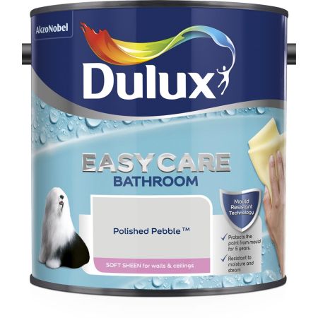 Dulux Easy Care Bathroom Soft Sheen Paint Polished Pebble 2.5L
