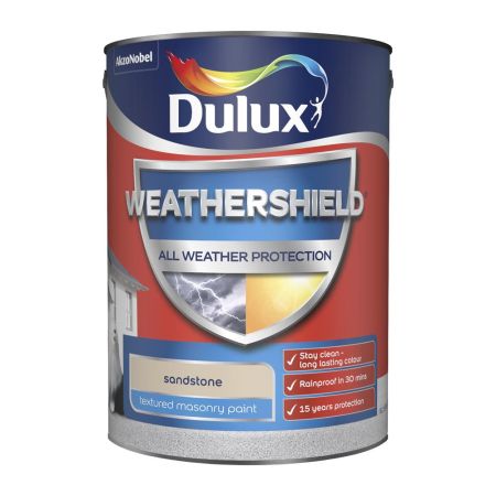 Dulux Weathershield All Weather Protection Textured Paint Sandstone 5L