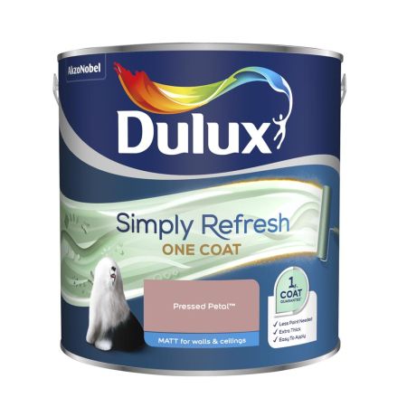 Dulux Simply Refresh One Coat Matt Paint Pressed Petal 2.5L