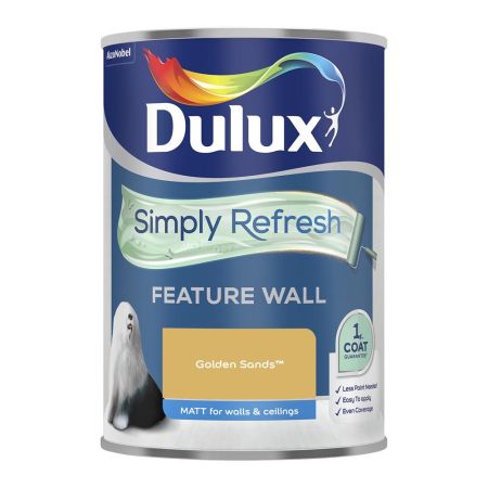 Dulux Simply Refresh One Coat Feature Wall Paint Golden Sands 1.25L