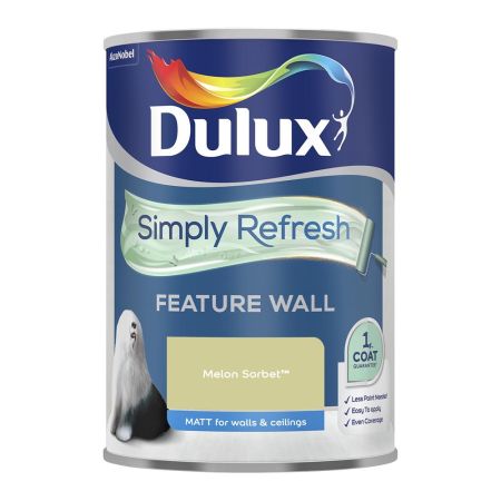 Dulux Simply Refresh One Coat Feature Wall Paint Melon Sorbet 1.25L