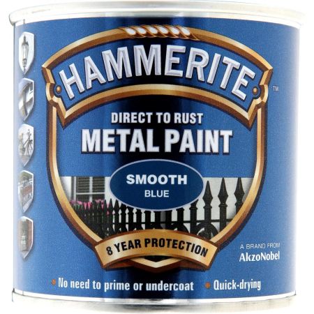 Hammerite Metal Paint Smooth Blue 250ml
