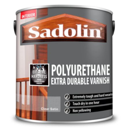 Sadolin Polyurethan Extra Durable Varnish Clear Satin 2.5L