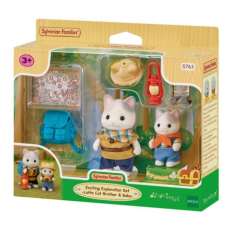 Sylvanian Families Exciting Exploration Set - Latte Cat Brother & Bab