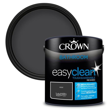 Crown Easyclean Bathroom Paint Rebel 2.5L