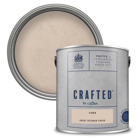 Crown Crafted Suede Textured Paint Fawn 2.5L