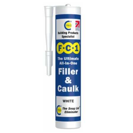 C-Tec FC1 All-In-One White Acrylic Filler & Caulk (310ml)