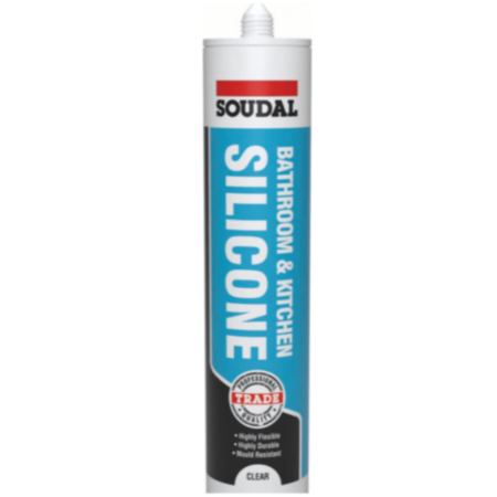 Soudal Clear Bathroom & Kitchen Silicone 290ml