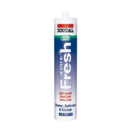 Soudal White Anti-Mould Silicone 300ml