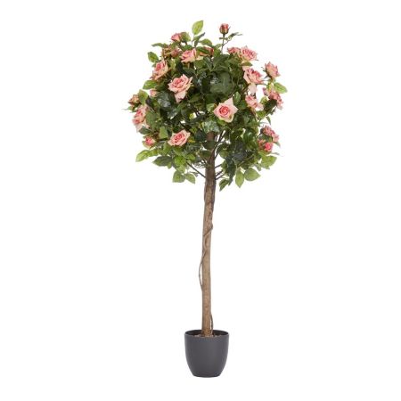 Artificial 120cm Regent's Roses - Perfect Pink