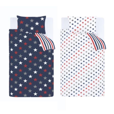 Catherine Lansfield | Stripes and Stars Single Fitted Sheet