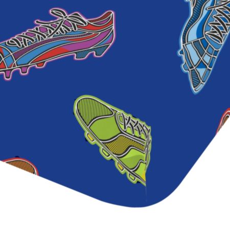 Catherine Lansfield | Navy Bright Football Single Fitted Sheet