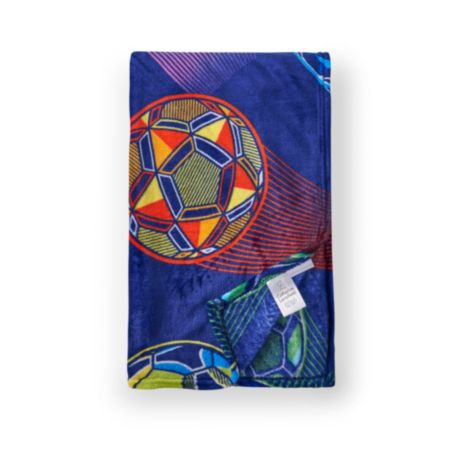 Catherine Lansfield | Navy Bright Football Throw 130x170cm
