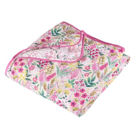 Catherine Lansfield | Tilly Pink Floral Bedspread 220x230cm