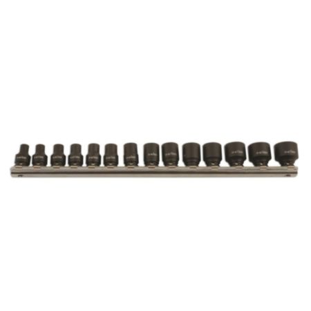 Laser Impact Socket Set 1/4"D 14 Piece