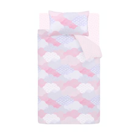 Catherine Lansfield | Soft As A Cloud Pink Single Duvet Set
