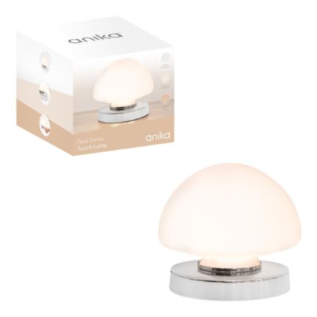 Anika Opal Dome Table Lamp Chrome