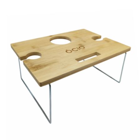 Ocio® Bamboo Wine & Snack Table