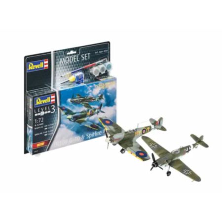Revell Model Set Combat Set Bf109G-10 & Spitfire Mk.V